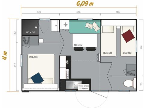 BUNGALOW 4 personnes - VENUS