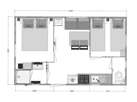 BUNGALOW 4 personnes - BIKINI CLIM
