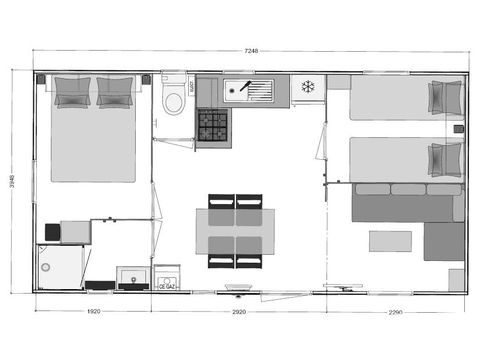 BUNGALOW 4 personnes - BERMUDE CLIM