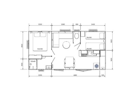 BUNGALOW 4 personnes - Ciela Confort - 2 chambres