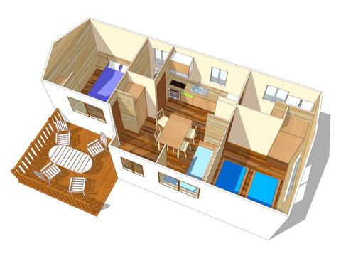 BUNGALOW 6 personnes - Classic 4/6 places