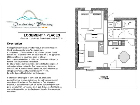 MAISON 4 personnes - PAVILLON TERRASSE TV