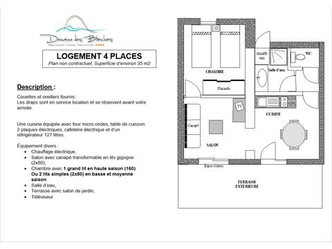 APPARTEMENT 4 personnes - RIEUSSET REZ DE CHAUSSEE TERRASSE TV