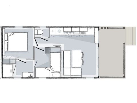 BUNGALOW 4 personnes - Premium 4 personnes 2 chambres 28m²
