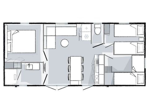 BUNGALOW 6 personnes - Premium 6 personnes 3 chambres 33m²