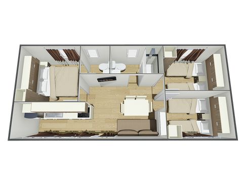 Mobilhome 6 personnes - MAXICARAVAN DELUXE