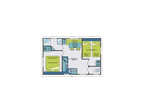 BUNGALOW 4 personnes - FAMILY CLASSIC