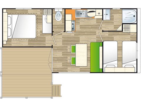 BUNGALOW 4 personnes - Ciela Confort Compact - 2 chambres