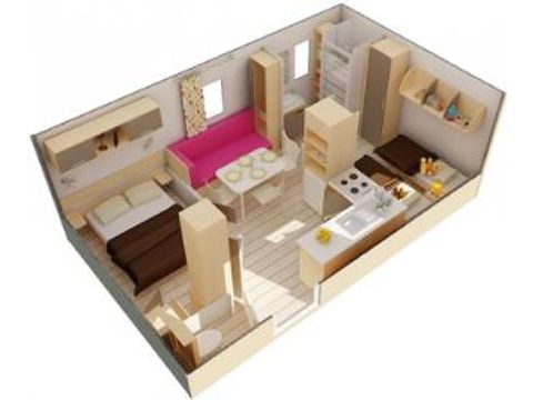 BUNGALOW 4 personnes - CANCUN - 2 Chambres - SAMEDI