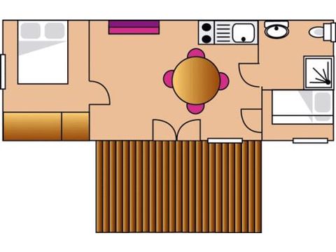CHALET 4 personnes - MAYA - 2 Chambres