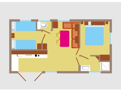 BUNGALOW 6 personnes - Evasion+ 6 personnes 2 chambres 30m²