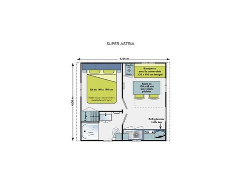 BUNGALOW 2 personnes - MYRTILLE