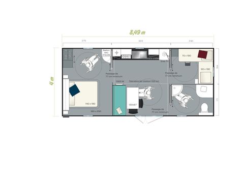 BUNGALOW 4 personnes - Silva (PMR)