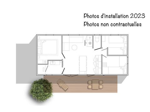 BUNGALOW 6 personnes - Loft Premium 33m² Climatisation TV