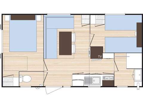BUNGALOW 4 personnes - Ciela Confort Compact - 2 chambres