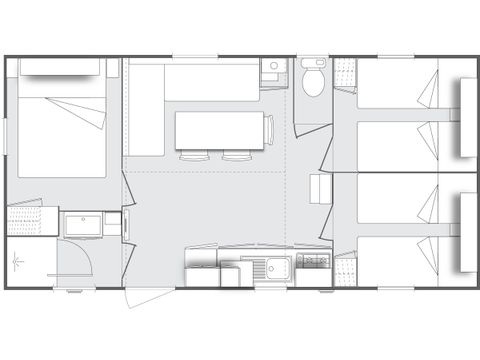 BUNGALOW 6 personnes - Ciela Privilège - 3 chambres