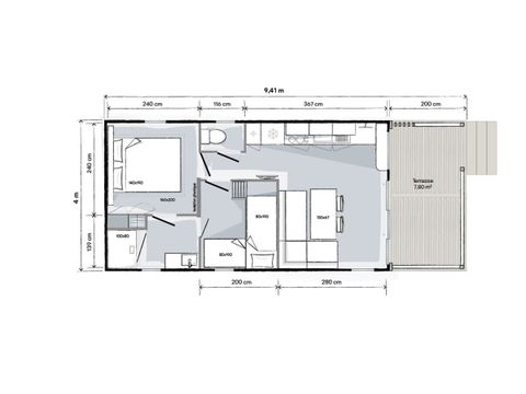 BUNGALOW 5 personnes - Ciela Privilège Bay - 2 chambres