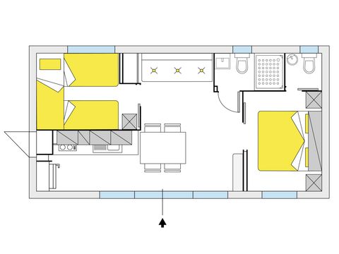 BUNGALOW 5 personnes - Giotto Plus (Comfort)