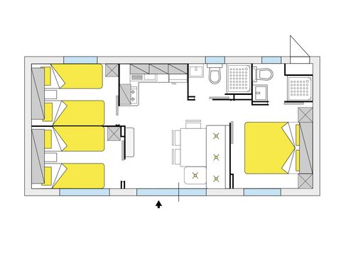 BUNGALOW 6 personnes - Leonardo Plus (Superior)