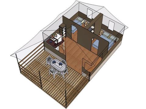 TENTE 5 personnes - LODGE FREEFLOWER CONFORT