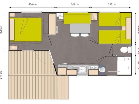 BUNGALOW 4 personnes - CONFORT