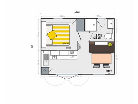 BUNGALOW 2 personnes - 2 pers clim