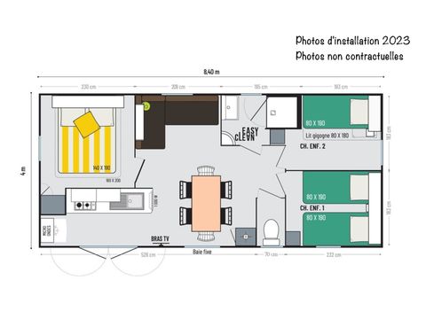 BUNGALOW 6 personnes -  Espace Premium 31m²