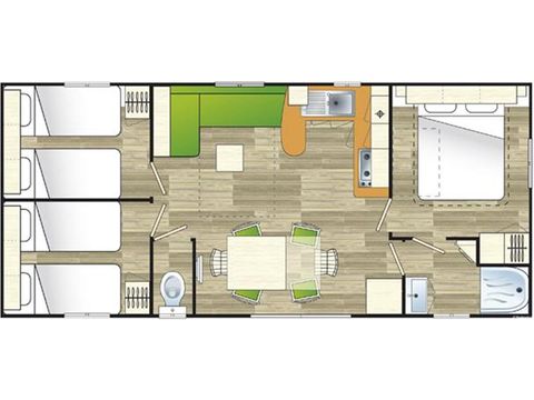 BUNGALOW 6 personnes - Mobil home Baobab