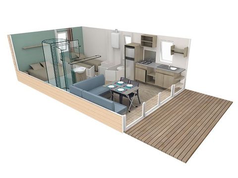 BUNGALOW 4 personnes -  Confort Logia Bay - 25m² - 2 chambres -