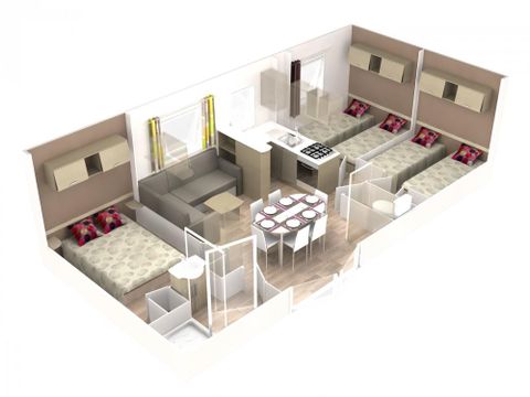 BUNGALOW 6 personnes - 3 chambres