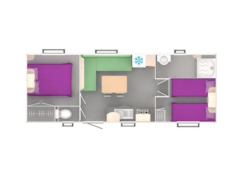 BUNGALOW 4 personnes - 24.9 m²