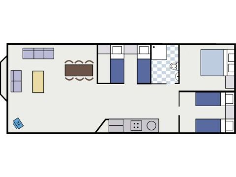 Mobilhome 6 personnes - Villa de Bergen