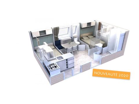 Mobilhome 4 personnes - EVO 24 24m² 2 chambres - NOUVEAUTÉ 2020