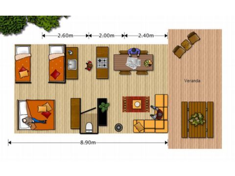 TENTE 6 personnes - Woodlodge