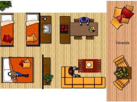 TENTE 4 personnes - Woodlodge