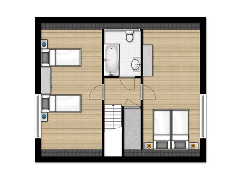 BUNGALOW 6 personnes - SAS Confort
