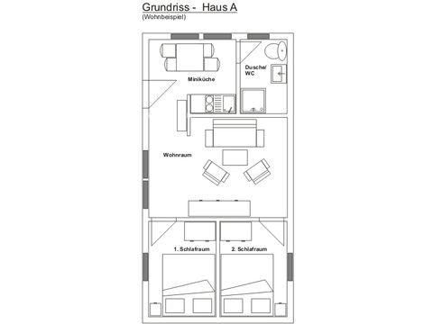 BUNGALOW 4 personnes - A