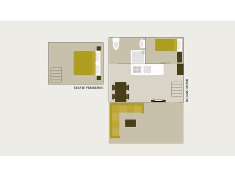 Tente en toile et en bois 4 personnes - Pavillon de luxe pour le safari