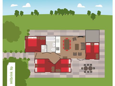 BUNGALOW 8 personnes - Wilbrink