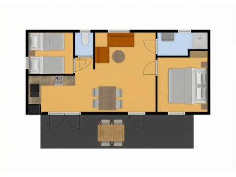 Mobilhome 4 personnes - Mobil home de Hommel