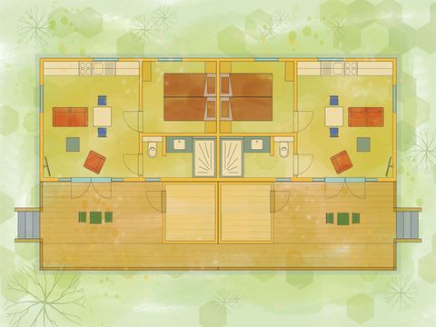 BUNGALOW 2 personnes - maison mobile/chalet Trout