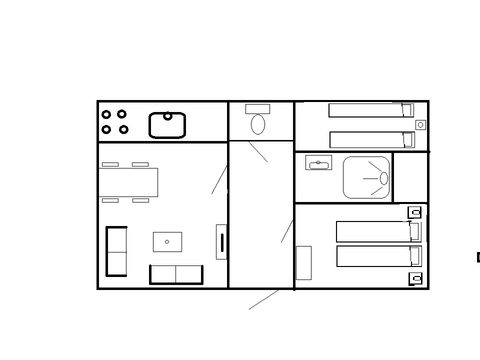 BUNGALOW 4 personnes - Extra
