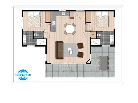 BUNGALOW 4 personnes - Beekhoeve Wellness (Spa)