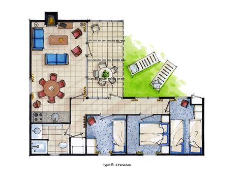 BUNGALOW 5 personnes - B