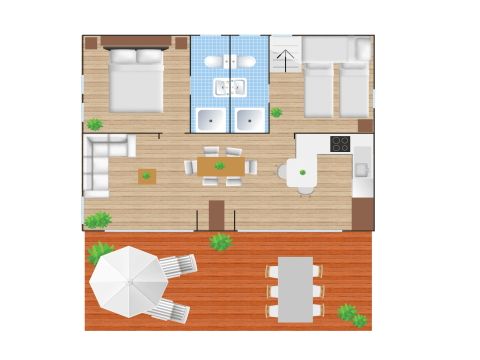 BUNGALOW 5 personnes - Cottage Prestige 4+1