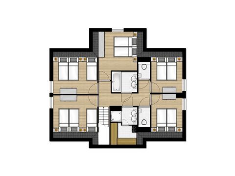 Hébergement pour groupe 14 personnes - FV14L Confort
