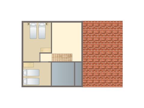 Bungalow 8 personnes - 8X