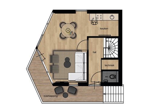 Villa 4 personnes - Nature avec bain à remous