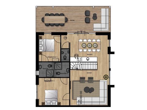 Villa 8 personnes - Veluwe avec piscine intérieure privée et sauna