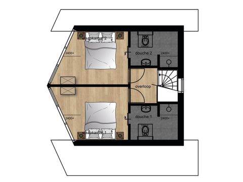 Villa 2 personnes - Nature avec bain à remous et sauna